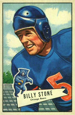 1952 Bowman Large Billy Stone #88 Football Card