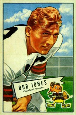 1952 Bowman Large Dub Jones #86 Football Card