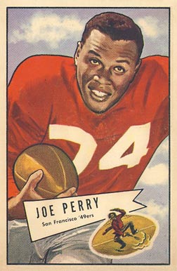 1952 Bowman Large Joe Perry #83 Football Card