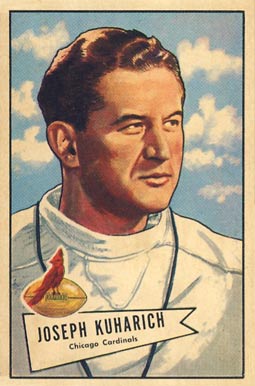 1952 Bowman Large Joseph Kuharich #75 Football Card