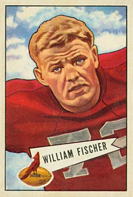 1952 Bowman Large William Fischer #47 Football Card