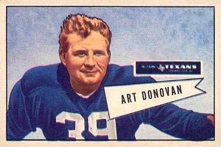 1952 Bowman Large Art Donovan #46 Football Card