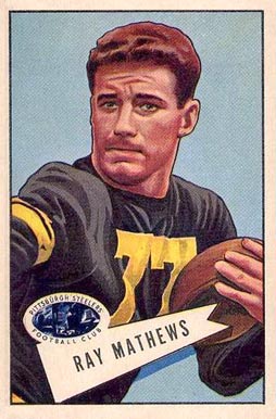 1952 Bowman Large Ray Mathews #32 Football Card