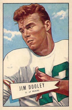1952 Bowman Large Jim Dooley #31 Football Card
