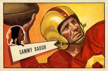 1952 Bowman Large Sammy Baugh #30 Football Card