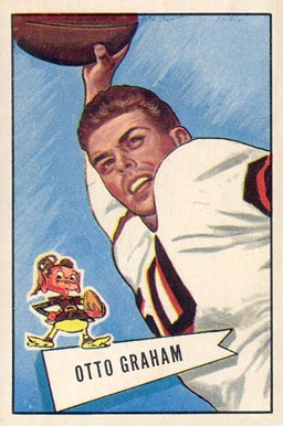 1952 Bowman Large Otto Graham #2 Football Card