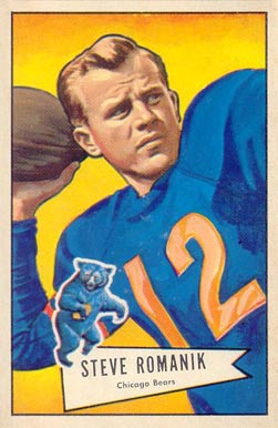 1952 Bowman Large Steve Romanik #126 Football Card