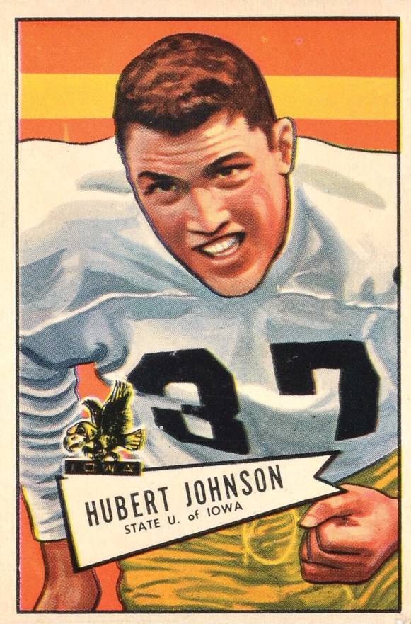 1952 Bowman Large Hubert Johnston #108 Football Card