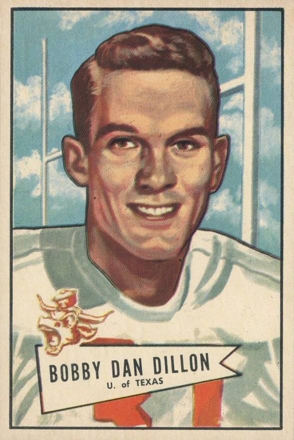 1952 Bowman Large Bobby Dan Dillon #98 Football Card