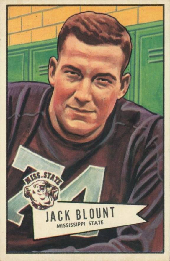1952 Bowman Large Jack Blount #80 Football Card