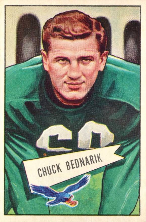 1952 Bowman Large Chuck Bednarik #10 Football Card