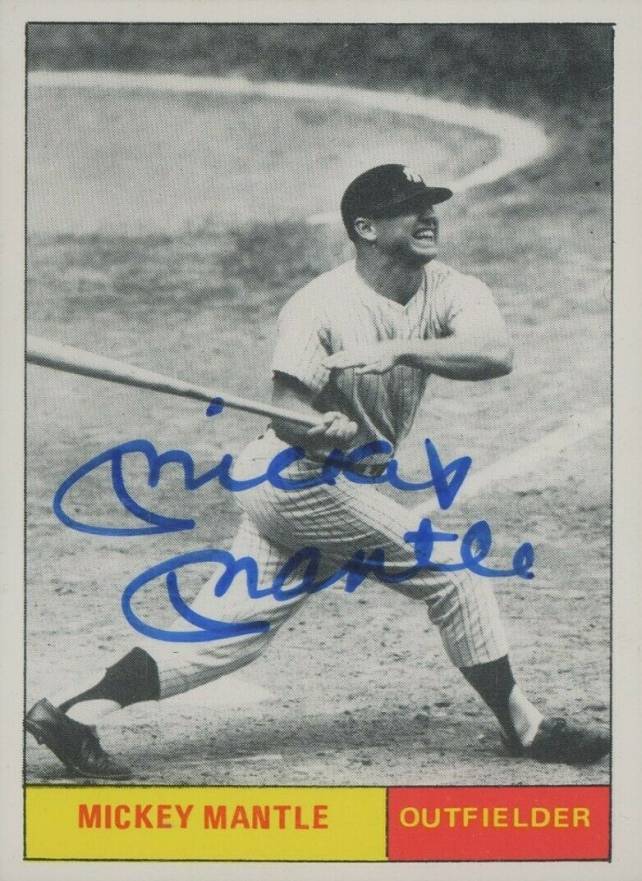 1986 Renata Galasso Don Mattingly Mickey Mantle #7 Baseball Card