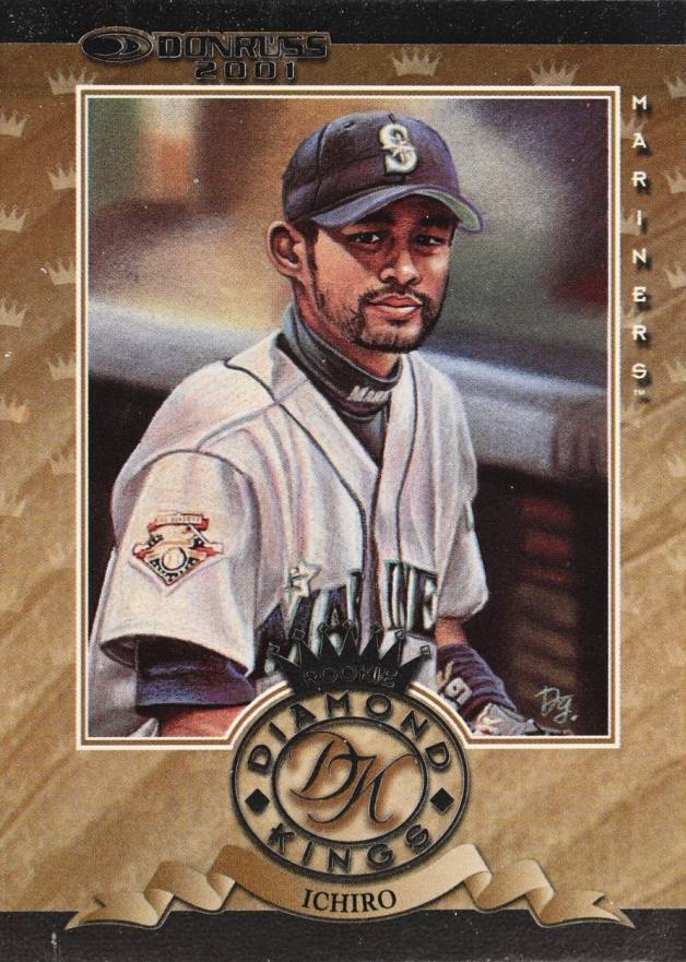 2001 Donruss Rookie Diamond Kings Ichiro #RDK-5 Baseball Card