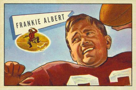 1952 Bowman Small Frankie Albert #5 Football Card