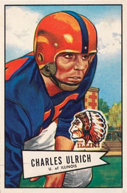 1952 Bowman Small Chuck Ulrich #134 Football Card