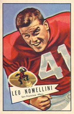 1952 Bowman Small Leo Nomellini #125 Football Card