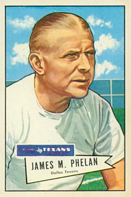 1952 Bowman Small James M. Phelan #122 Football Card