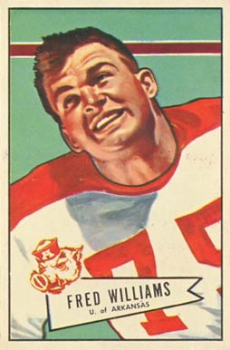1952 Bowman Small Fred Williams #121 Football Card
