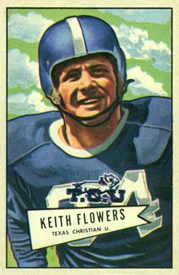 1952 Bowman Small Keith Flowers #115 Football Card
