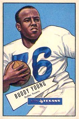 1952 Bowman Small Buddy Young #104 Football Card