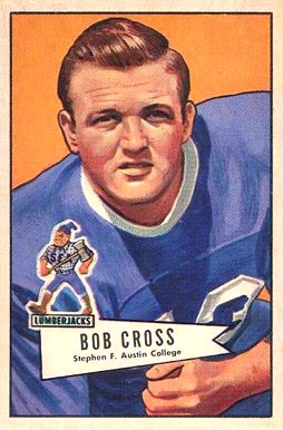 1952 Bowman Small Bob Cross #102 Football Card