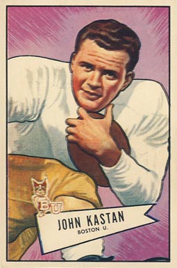 1952 Bowman Small John Kastan #81 Football Card