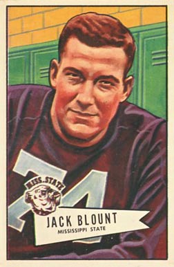1952 Bowman Small Jack Blount #80 Football Card