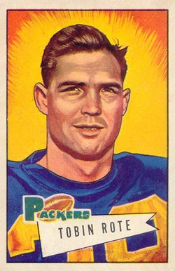 1952 Bowman Small Tobin Rote #56 Football Card