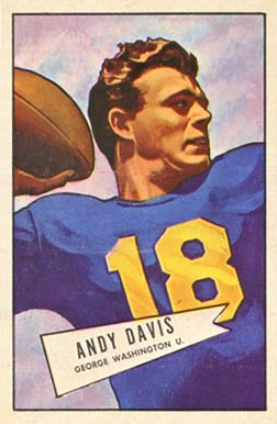 1952 Bowman Small Andy Davis #55 Football Card