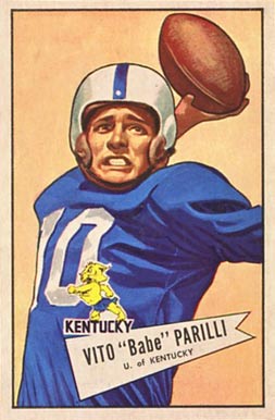 1952 Bowman Small Vito "Babe" Parilli #44 Football Card