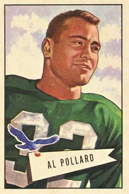 1952 Bowman Small Al Pollard #34 Football Card