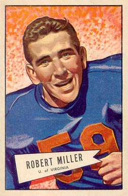 1952 Bowman Small Robert Miller #27 Football Card