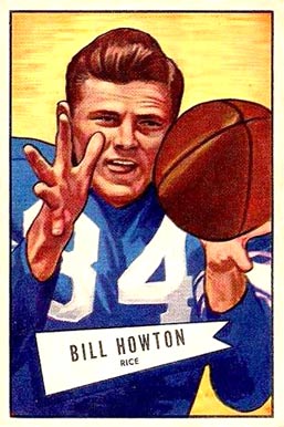 1952 Bowman Small Bill Howton #21 Football Card