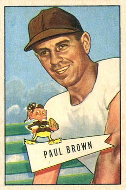 1952 Bowman Small Paul Brown #14 Football Card