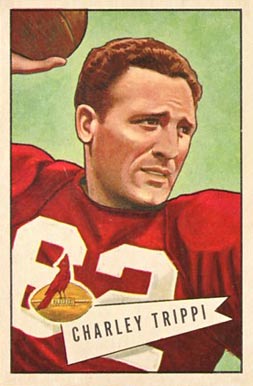 1952 Bowman Small Charliey Trippi #12 Football Card