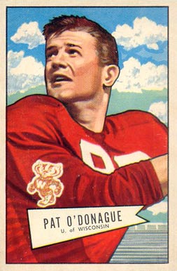 1952 Bowman Small Pat O'Donague #117 Football Card