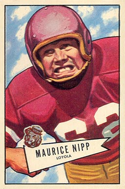 1952 Bowman Small Maurice Nipp #107 Football Card