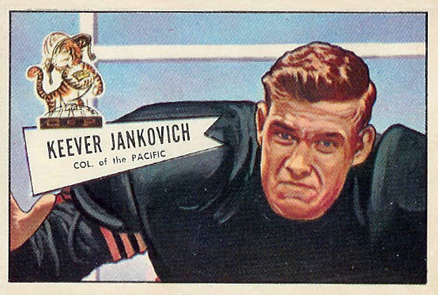 1952 Bowman Small Keever Jankovich #38 Football Card