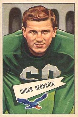 1952 Bowman Small Chuck Bednarik #10 Football Card