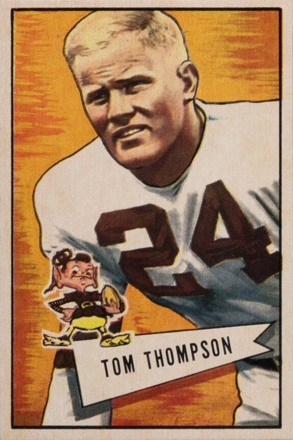 1952 Bowman Small Tommy Thompson #26 Football Card