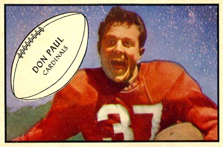 1953 Bowman Don Paul #90 Football Card