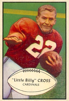 1953 Bowman "Little Billy" Cross #96 Football Card