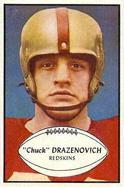 1953 Bowman "Chuck" Drazenovich #94 Football Card