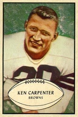 1953 Bowman Ken Carpenter #92 Football Card