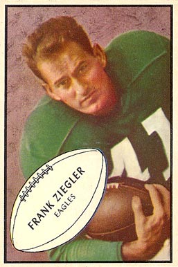 1953 Bowman Frank Ziegler #89 Football Card