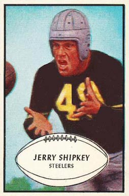 1953 Bowman Jerry Shipkey #82 Football Card