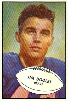 1953 Bowman Jim Dooley #80 Football Card