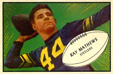 1953 Bowman Ray Mathews #78 Football Card