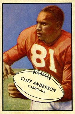 1953 Bowman Cliff Anderson #72 Football Card