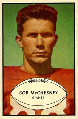 1953 Bowman Bob McChesney #67 Football Card